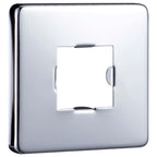 Barra de soporte ducha cuadrada acero inox 201 plateado 30 cm