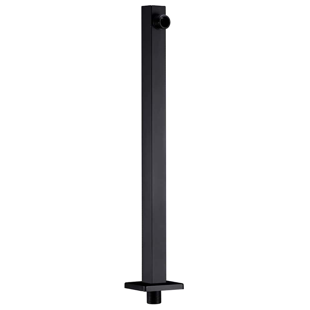 Barra de soporte ducha cuadrada acero inox 201 negro 40 cm