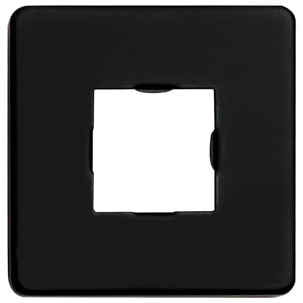 Barra de soporte ducha cuadrada acero inox 201 negro 40 cm