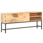 Aparador de madera maciza de mango 145x30x60 cm