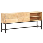 Aparador de madera maciza de mango 145x30x60 cm