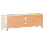 Mueble para TV de madera maciza de acacia rugosa 120x30x40 cm
