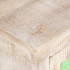 Mueble para TV de madera maciza de acacia rugosa 120x30x40 cm