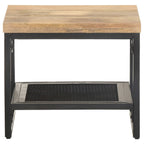 Mesa auxiliar de madera maciza de mango 40x40x35 cm