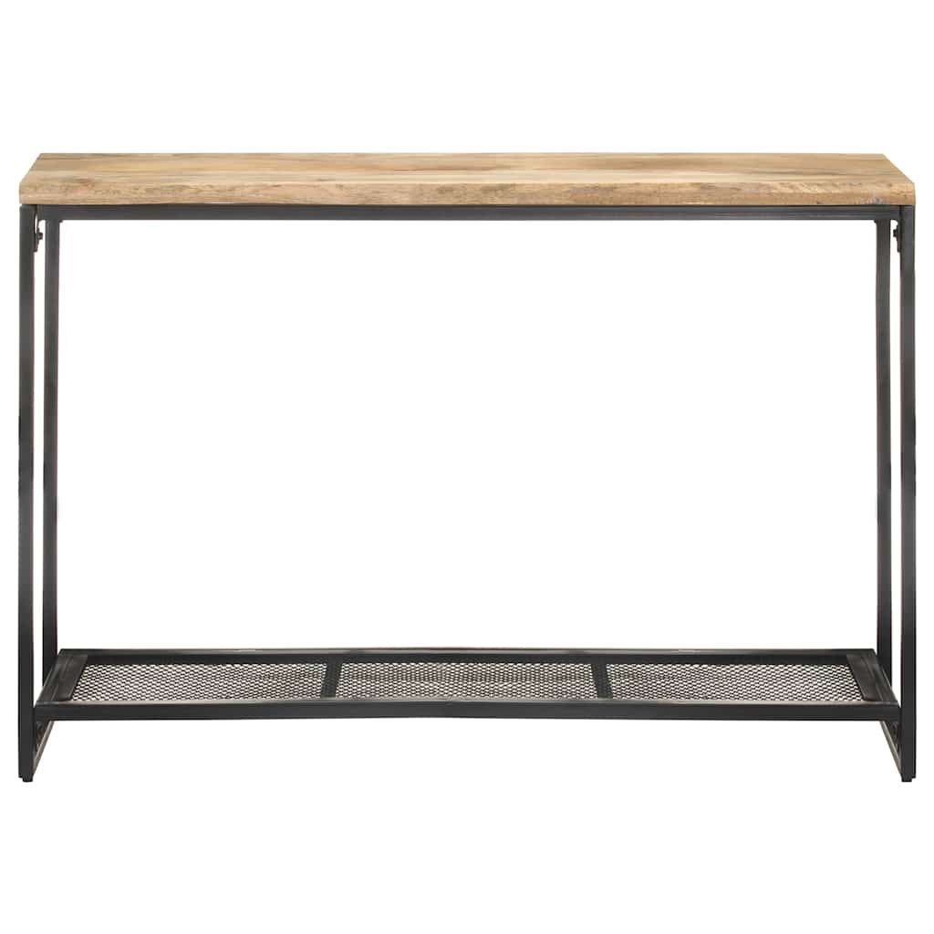 Mesa consola de madera maciza de mango 110x35x75 cm