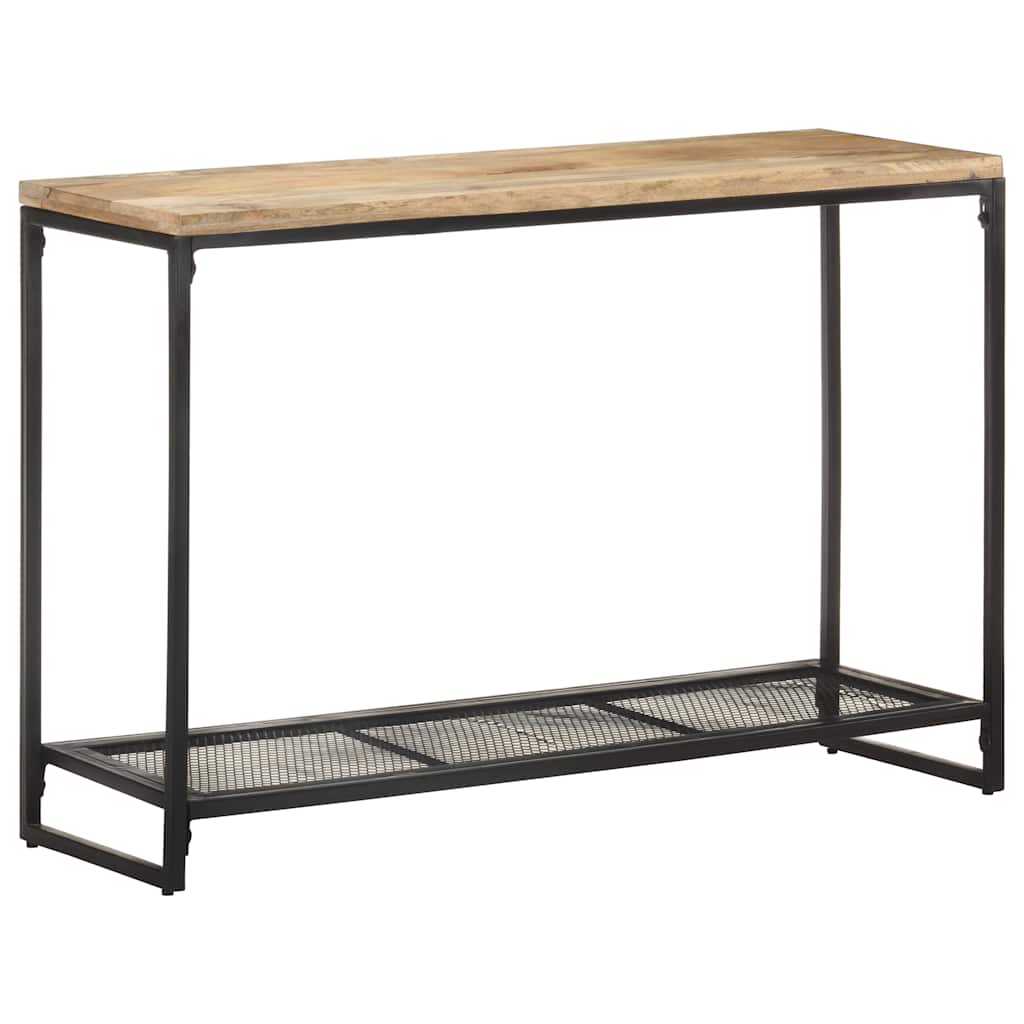 Mesa consola de madera maciza de mango 110x35x75 cm
