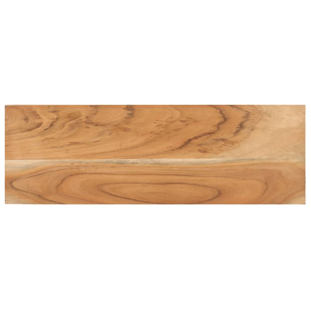 Mesa consola de madera maciza de acacia 110x30x75 cm