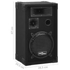 Altavoces pasivos escenario profesional hifi 2 uds 800 W negro