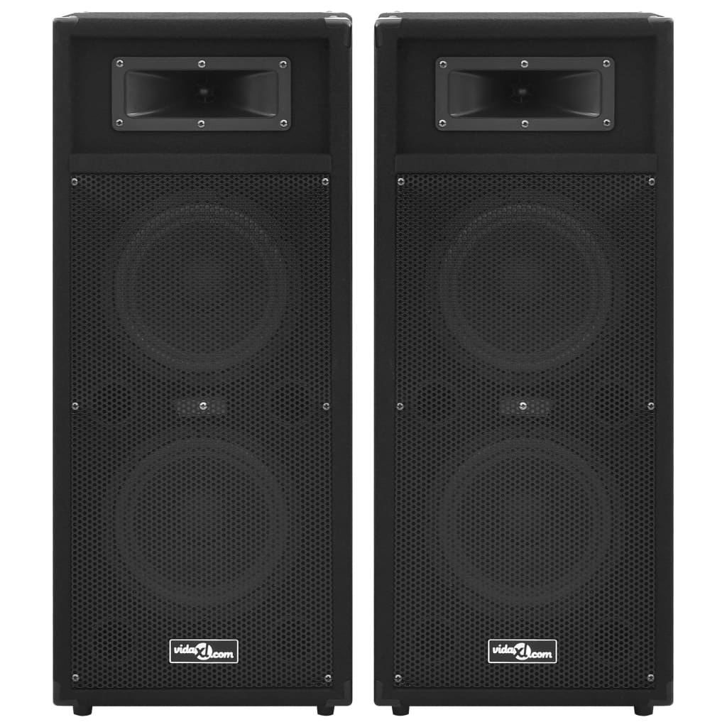 Altavoces escenario profesional HiFi pasivos 2 uds 1000W negro