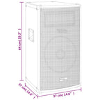 Altavoces pasivos escenario profesional hifi 1000 W negro