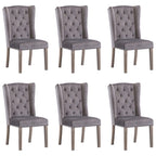 Silla de comedor de terciopelo azul