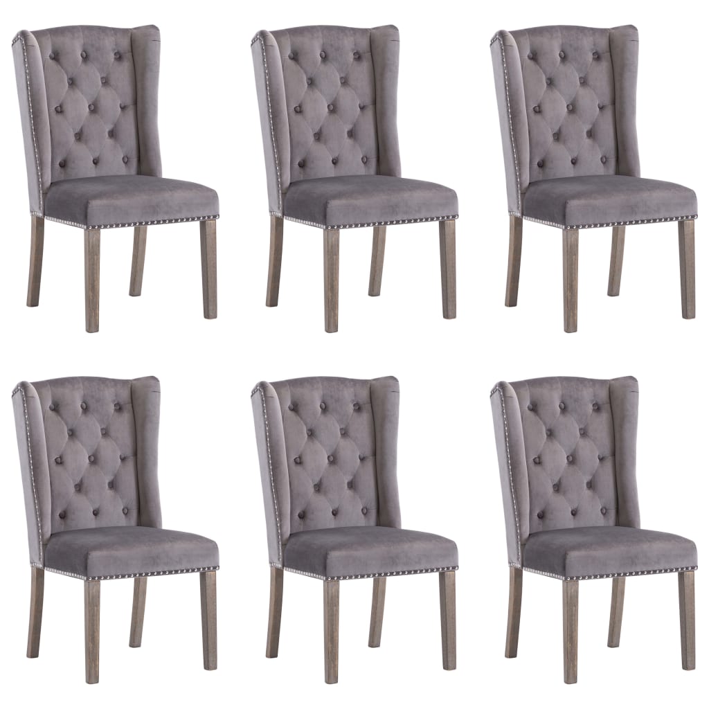 Silla de comedor de terciopelo azul