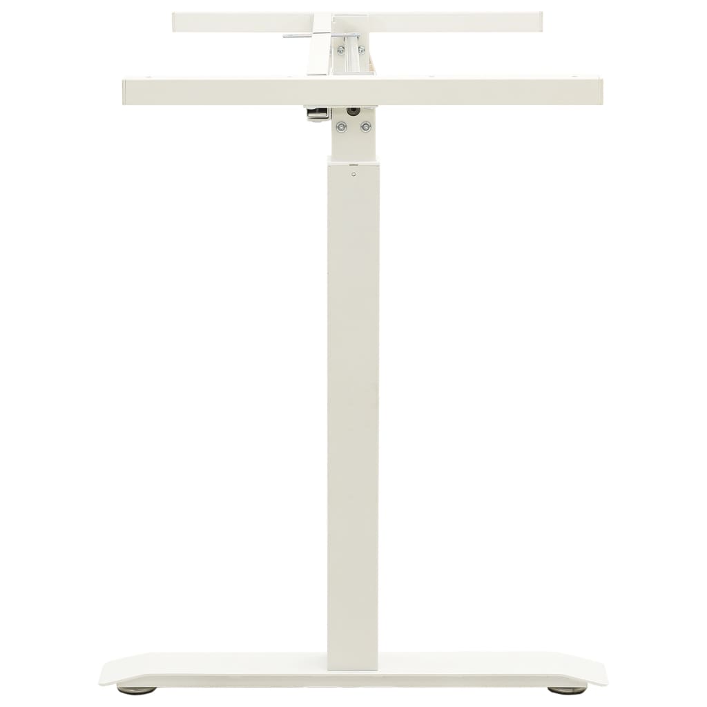 Estructura de escritorio de altura ajustable manivela blanco