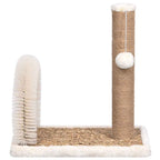 Árbol para gatos con cepillo de aseo y poste rascador