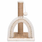 Árbol para gatos con cepillo de aseo y poste rascador