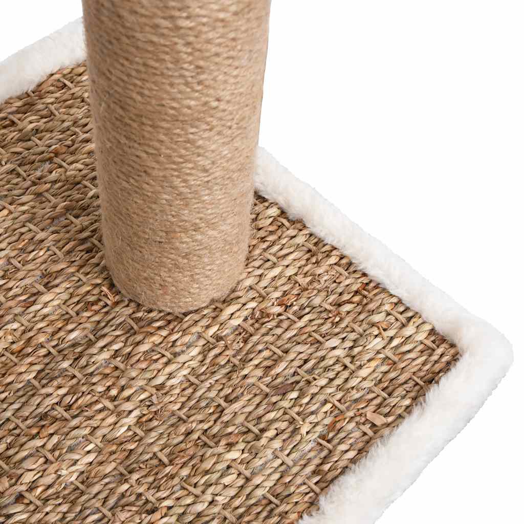 Árbol para gatos con cepillo de aseo y poste rascador