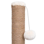 Árbol para gatos con cepillo de aseo y poste rascador