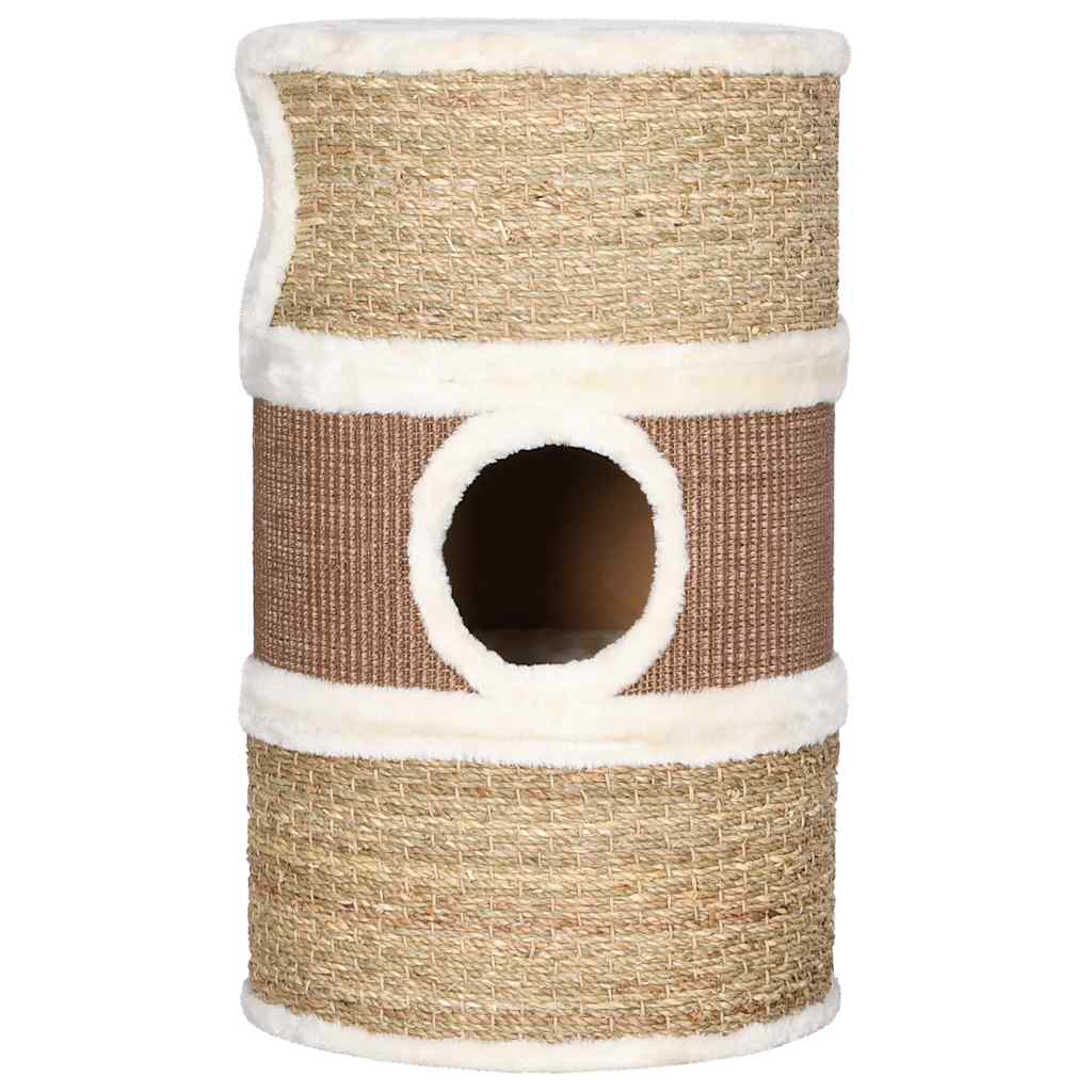 Barril rascador para gatos hierba marina 60 cm