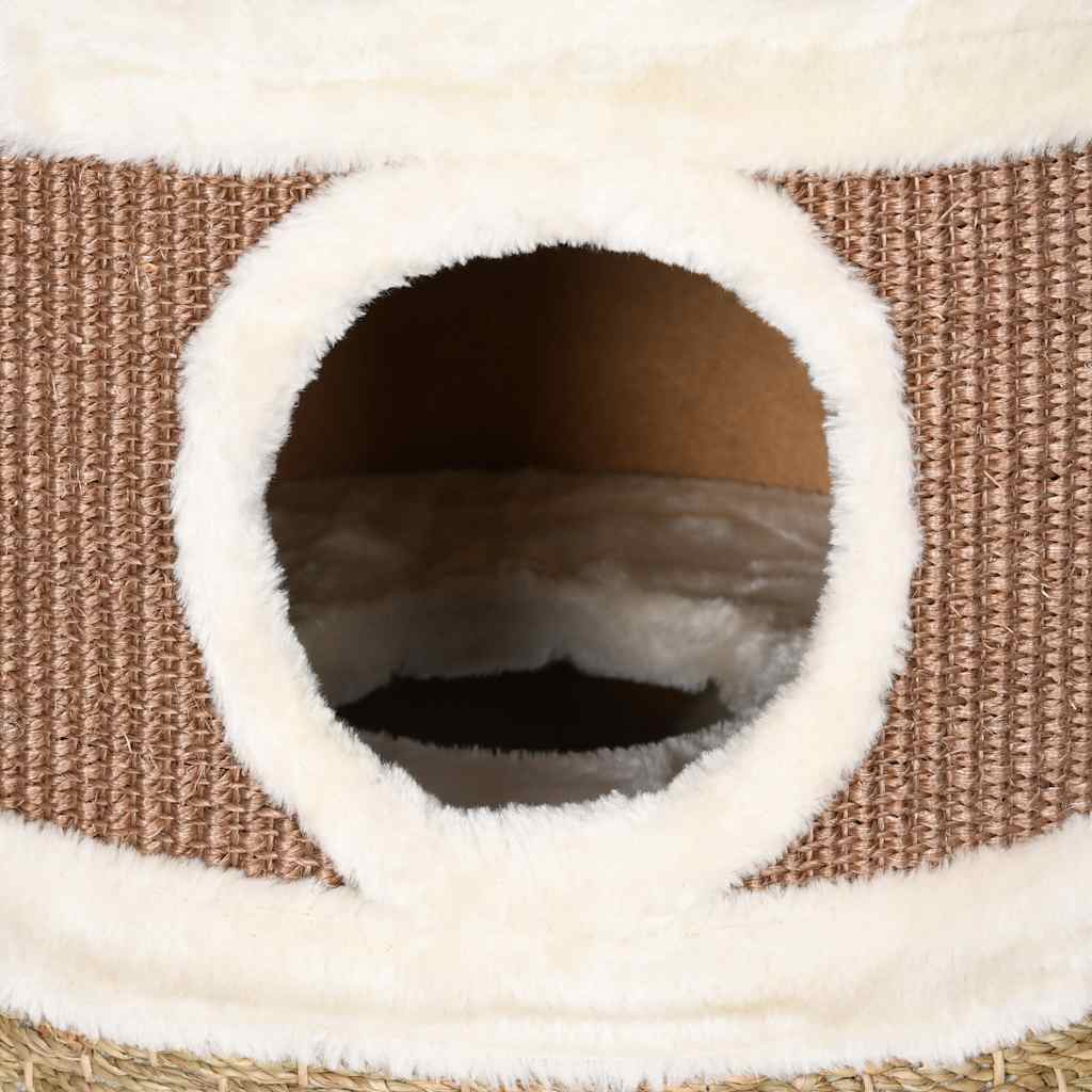 Barril rascador para gatos hierba marina 60 cm