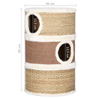 Barril rascador para gatos hierba marina 60 cm