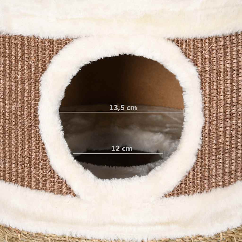 Barril rascador para gatos hierba marina 60 cm