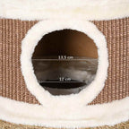 Barril rascador para gatos hierba marina 60 cm