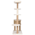 Árbol para gatos cojín lujo poste rascador hierba marina 148 cm