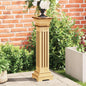 Classic gray square pillar plant stand 17x17x66 cm MDF