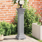 Classic gray square pillar plant stand 17x17x66 cm MDF