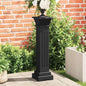 Classic gray square pillar plant stand 17x17x66 cm MDF