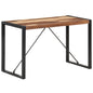Mesa de comedor de madera maciza 120x60x75 cm