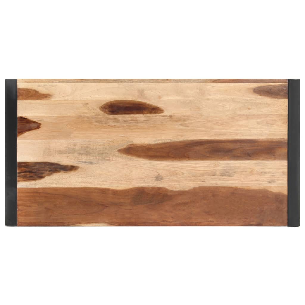 Mesa de comedor de madera maciza 120x60x75 cm