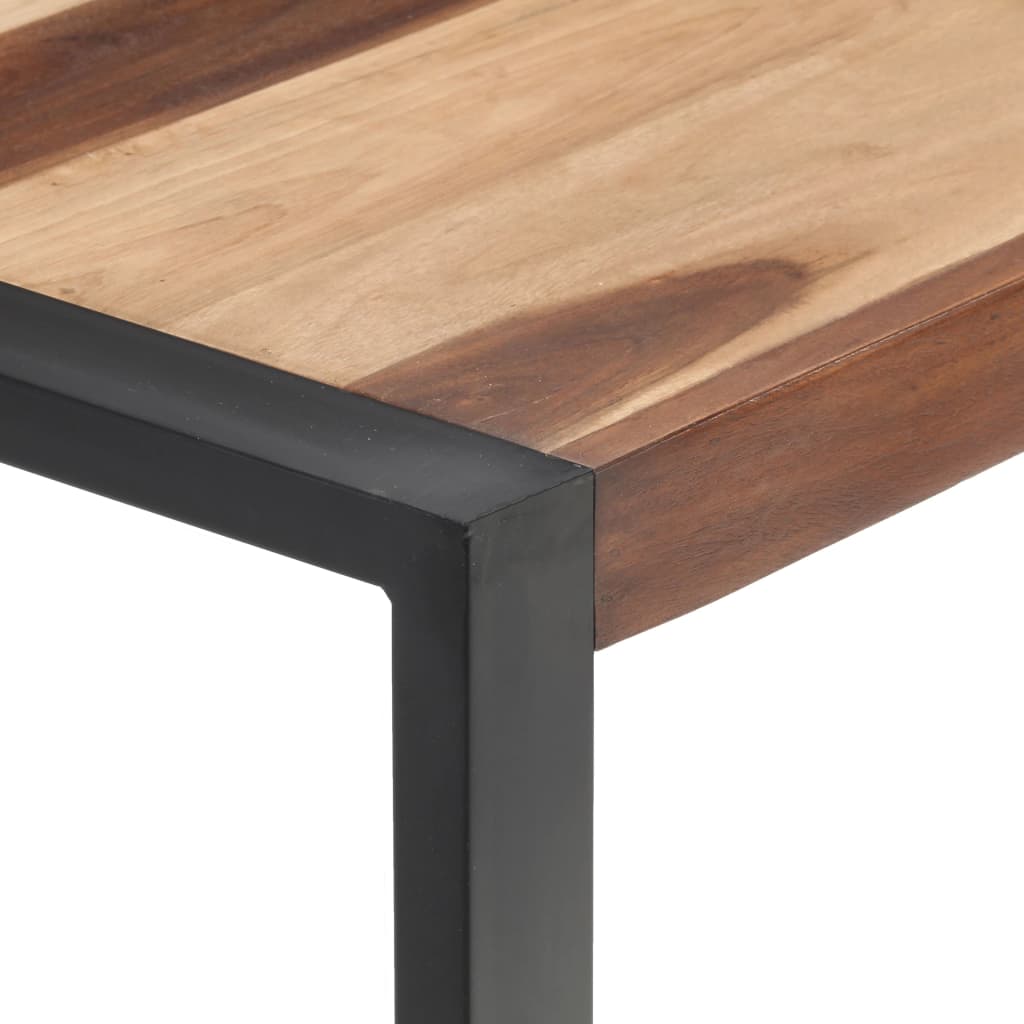 Mesa de comedor de madera maciza 120x60x75 cm