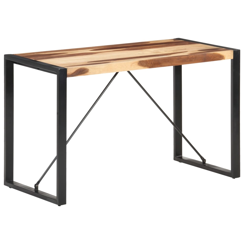 Mesa de comedor de madera maciza 120x60x75 cm