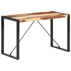 Mesa de comedor de madera maciza 120x60x75 cm