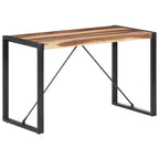 Mesa de comedor de madera maciza 120x60x75 cm