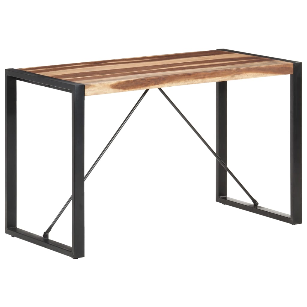 Mesa de comedor de madera maciza 120x60x75 cm