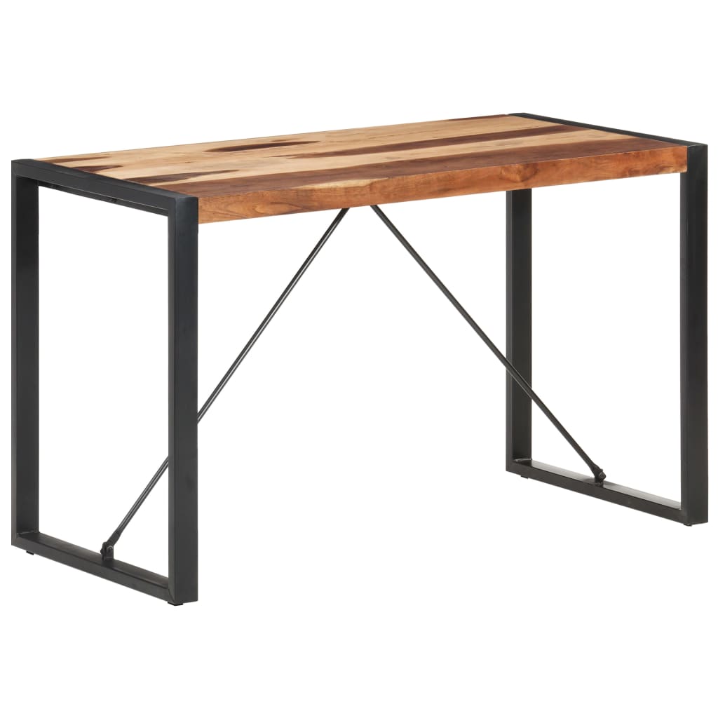 Mesa de comedor de madera maciza 120x60x75 cm