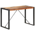 Mesa de comedor de madera maciza 120x60x75 cm