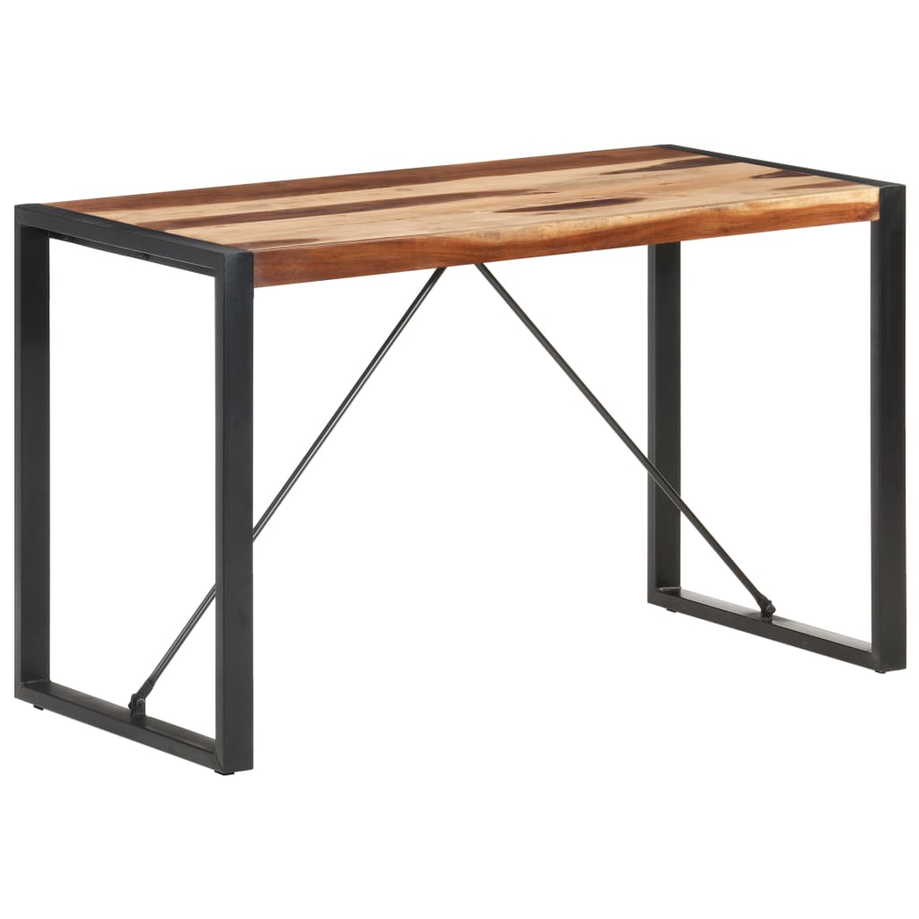 Mesa de comedor de madera maciza 120x60x75 cm
