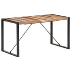 Mesa de comedor madera maciza 140x70x75 cm
