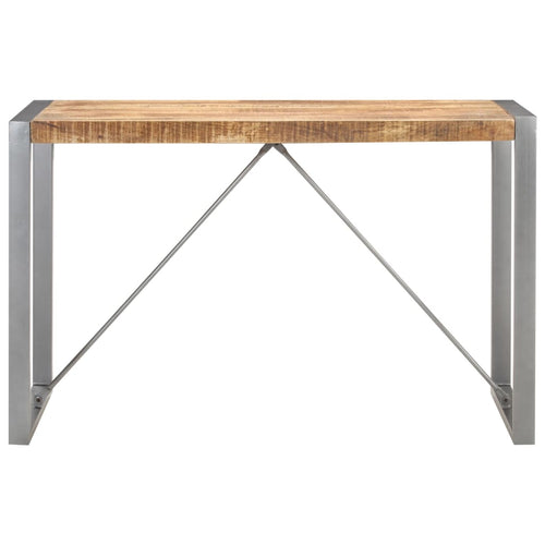 Dining table rough solid mango wood 120x60x75 cm