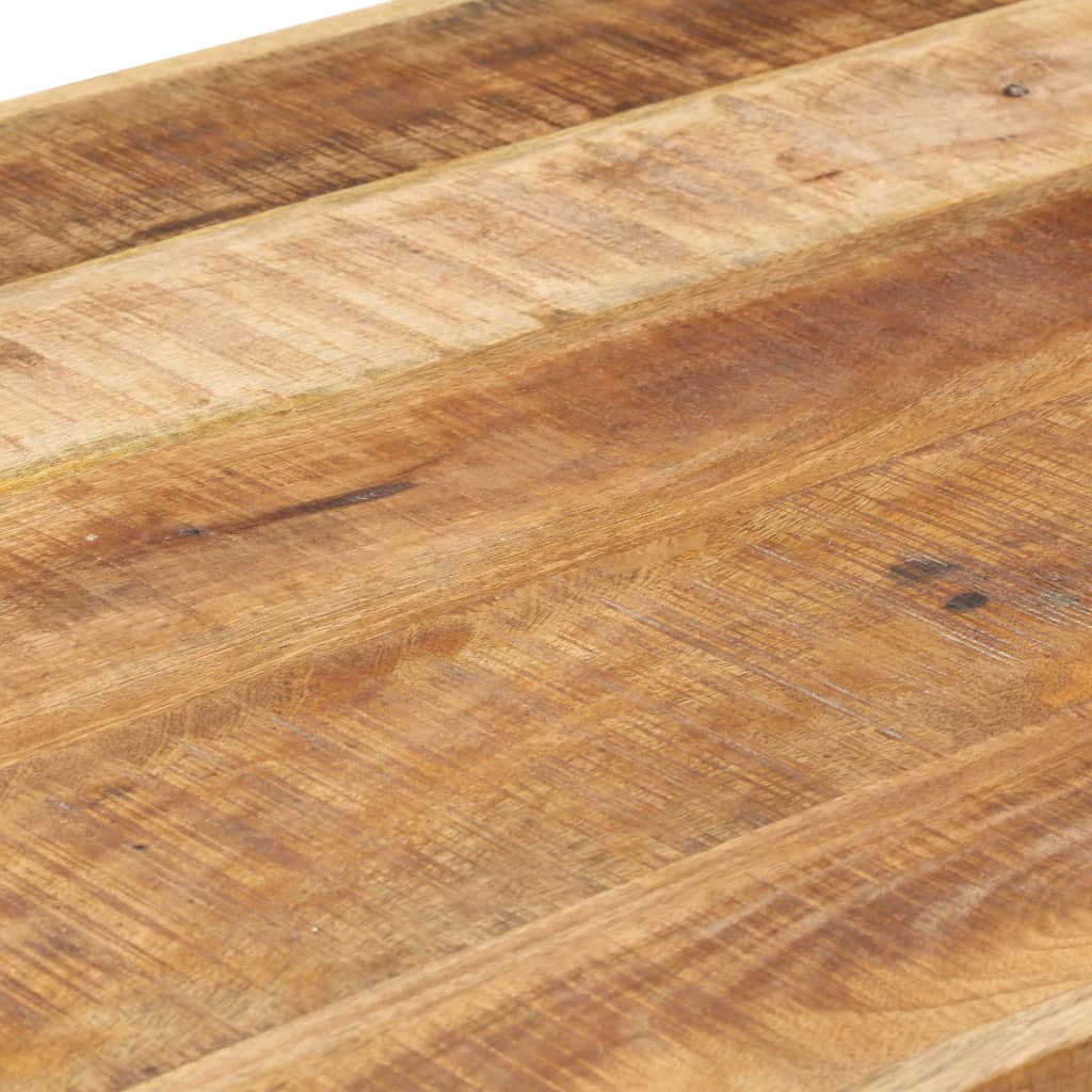 Mesa de comedor madera maciza de mango rugosa 120x60x75 cm