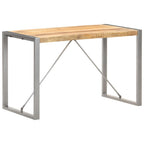 Mesa de comedor madera maciza de mango rugosa 120x60x75 cm