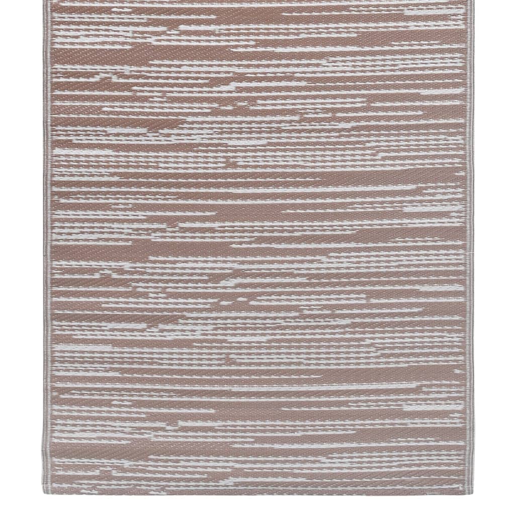Brown outdoor PP rug 120x180 cm
