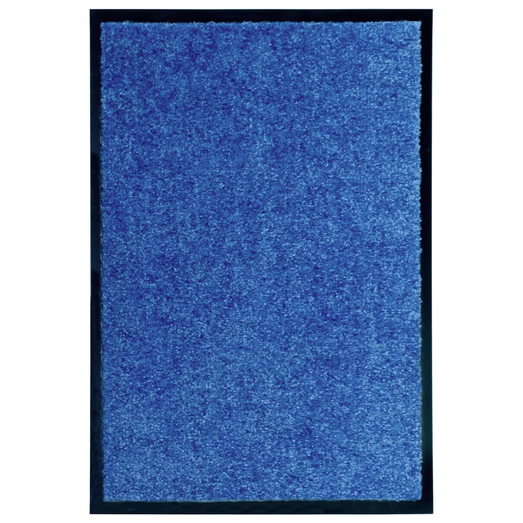 Felpudo lavable azul 120x180 cm