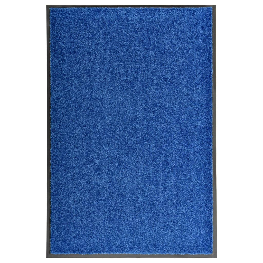 Felpudo lavable azul 120x180 cm