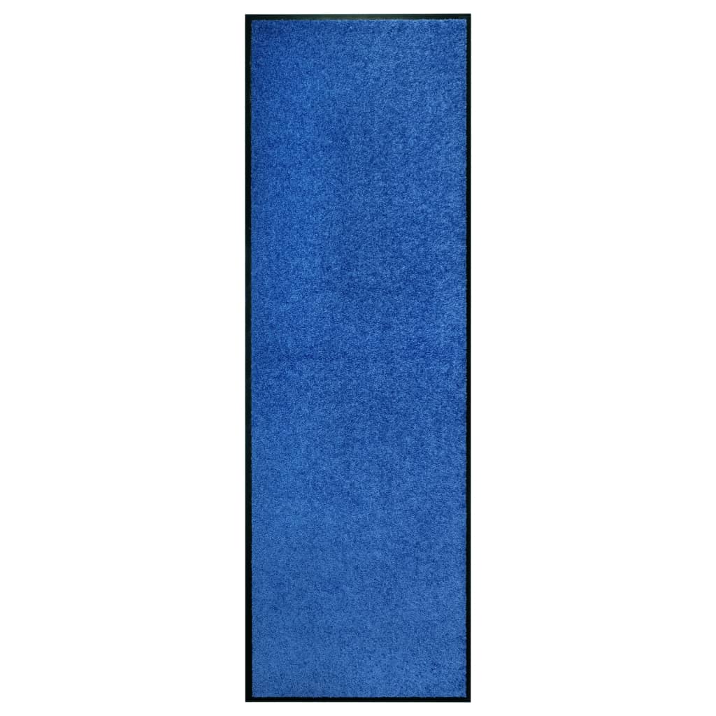 Felpudo lavable azul 120x180 cm