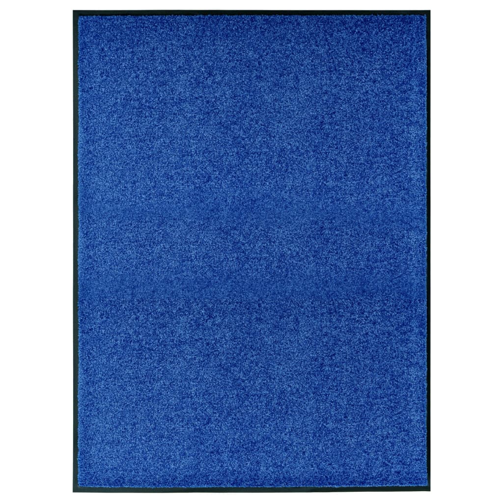 Felpudo lavable azul 120x180 cm