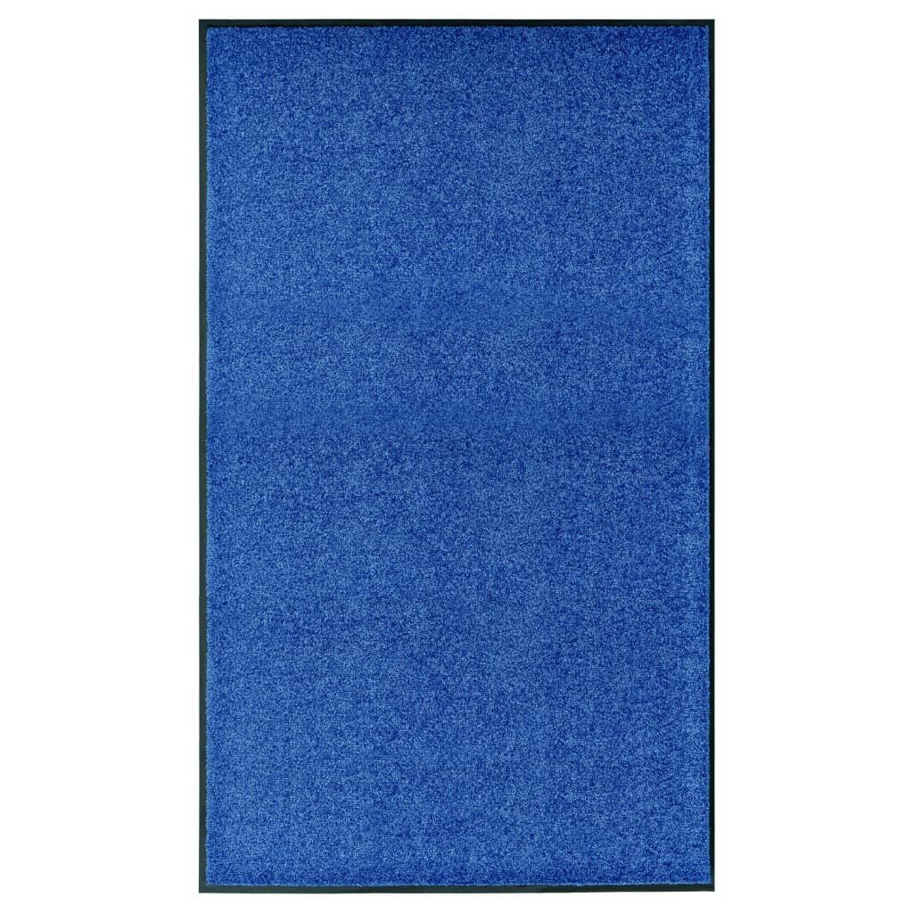 Felpudo lavable azul 120x180 cm